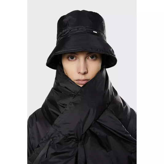 Accessories RAINS Padded Nylon Bucket Hat - Insulated Winter Hat Black
