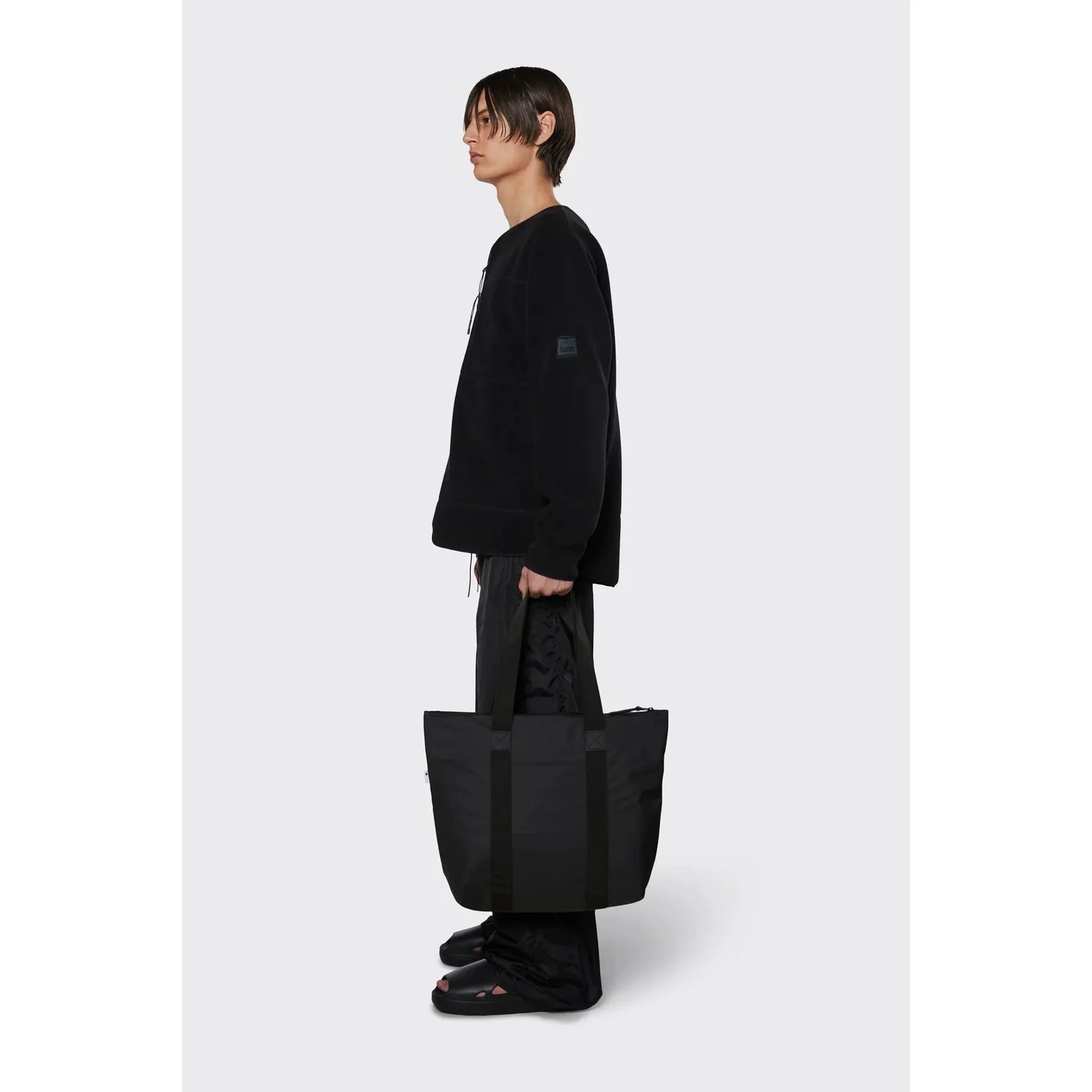 RAINS Bags H47 x W36.5 x D13cm / Black / Polyester RAINS Tote Bag Rush