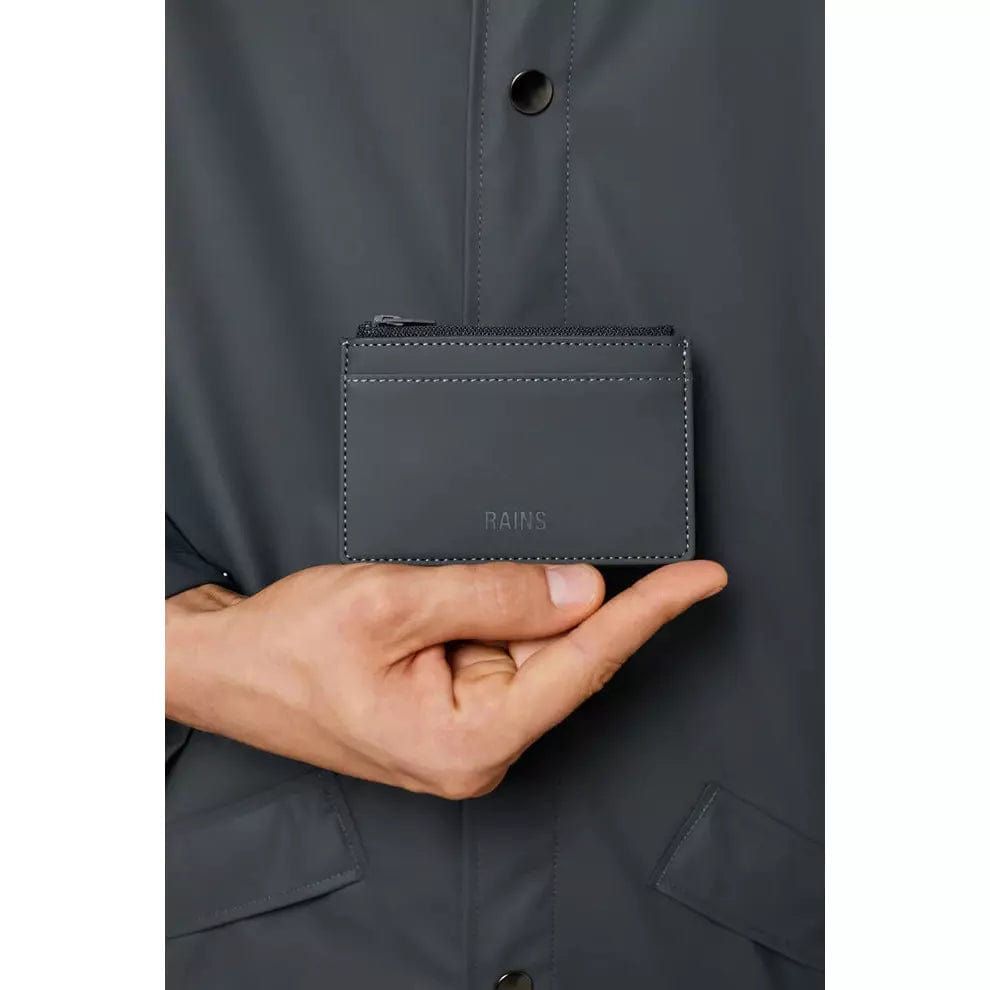 RAINS Wallets & Money Clips H3 x W4.6 x D0.2 inches / Slate / Polyester RAINS Zip Wallet