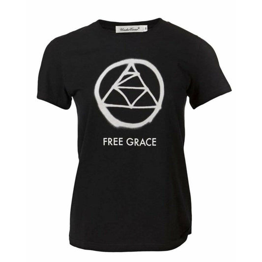 undercover-black-cotton-free-grace-t-shirt Shirts & Tops Black