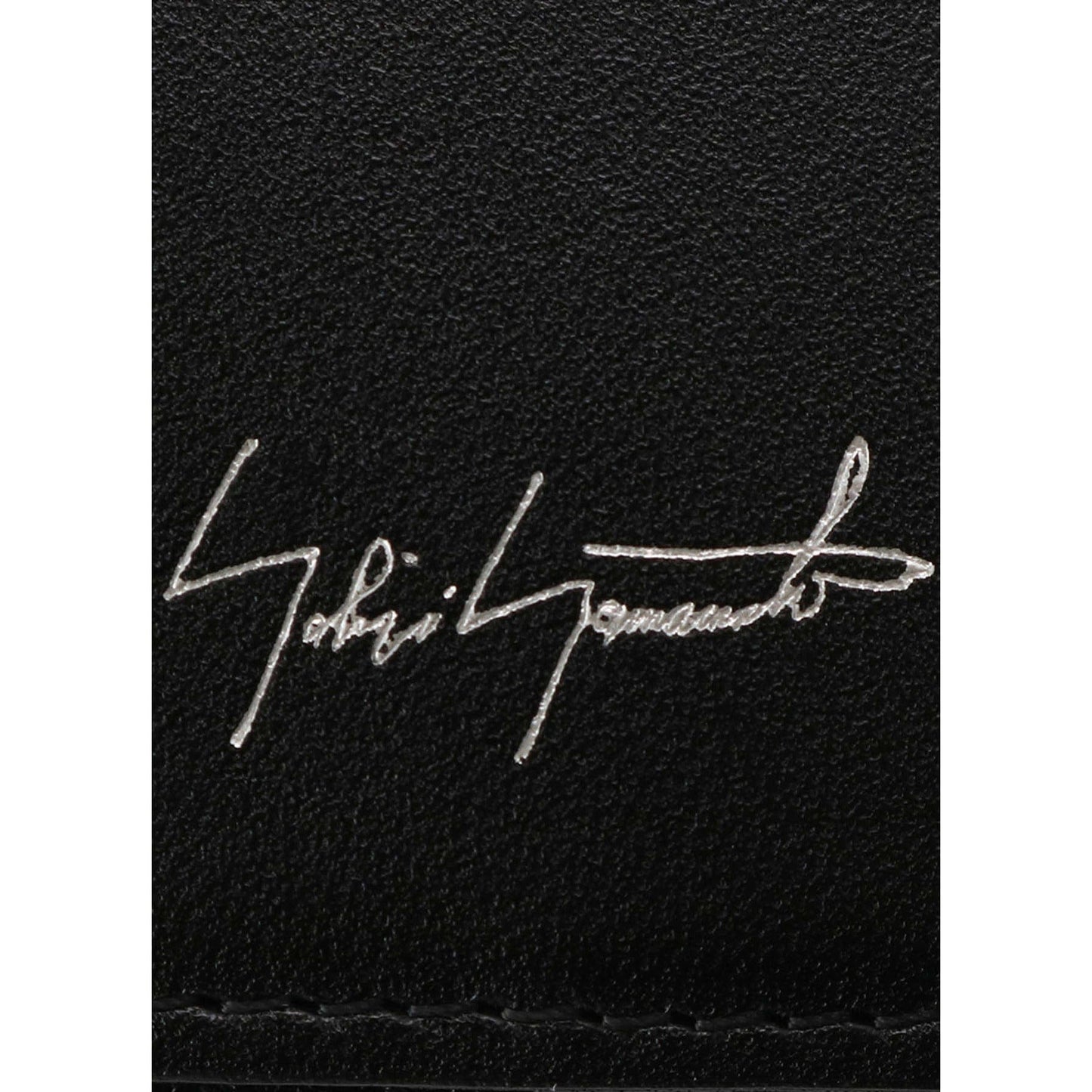 Yohji Yamamoto Business Card Cases 7.5cm x 11cm x 1.5cm / Black / Cow Leather Yohji Yamamoto Card Holder