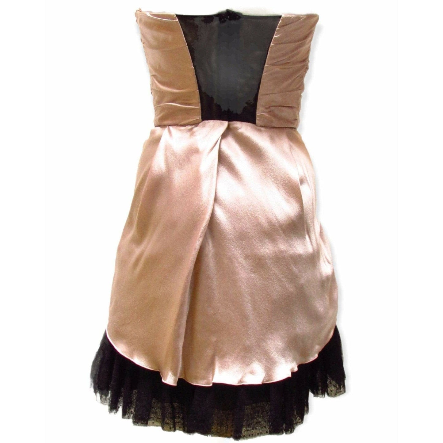 Dresses Philosophy by Alberta Ferretti Silk Strapless Dress Rosy Brown