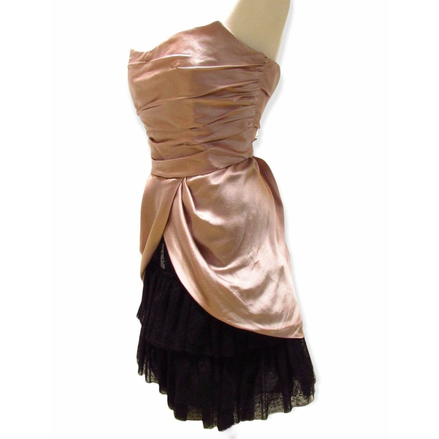 Dresses Philosophy by Alberta Ferretti Silk Strapless Dress Rosy Brown