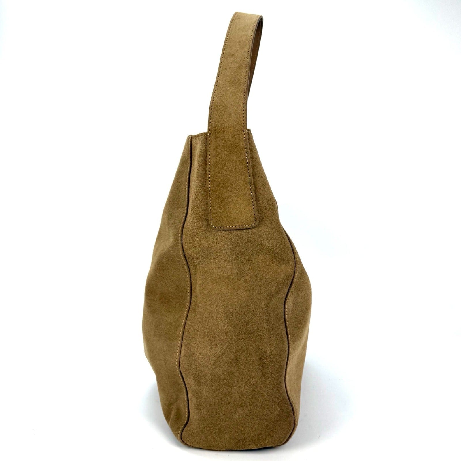 Anastasia Boutique Bags Camel drape bag medium Case Study
