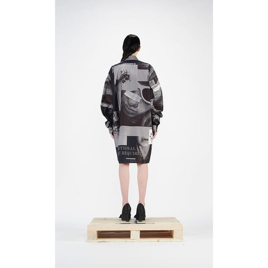 Shirts & Tops Barbara Bologna Print C Shirt Cotton Graphic Tunic White Smoke