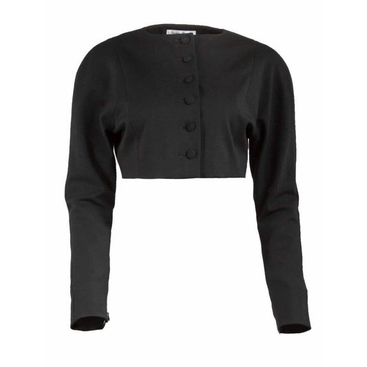 Coats & Jackets Chantal Thomass Cropped Black Button-Up Jacket Dark Slate Gray