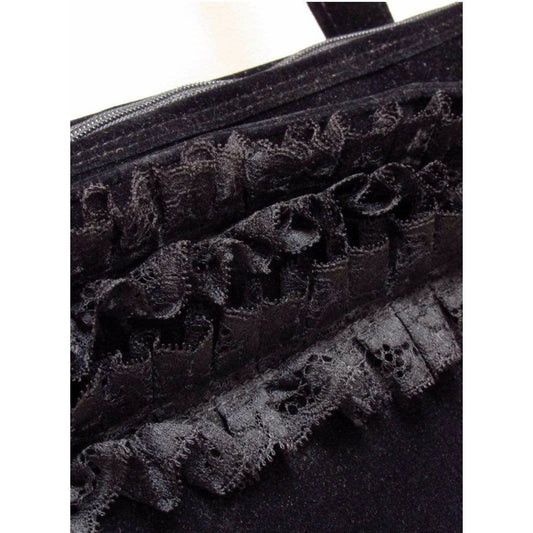 Handbags Chantal Thomass Velvet Shoulder Handbag Black