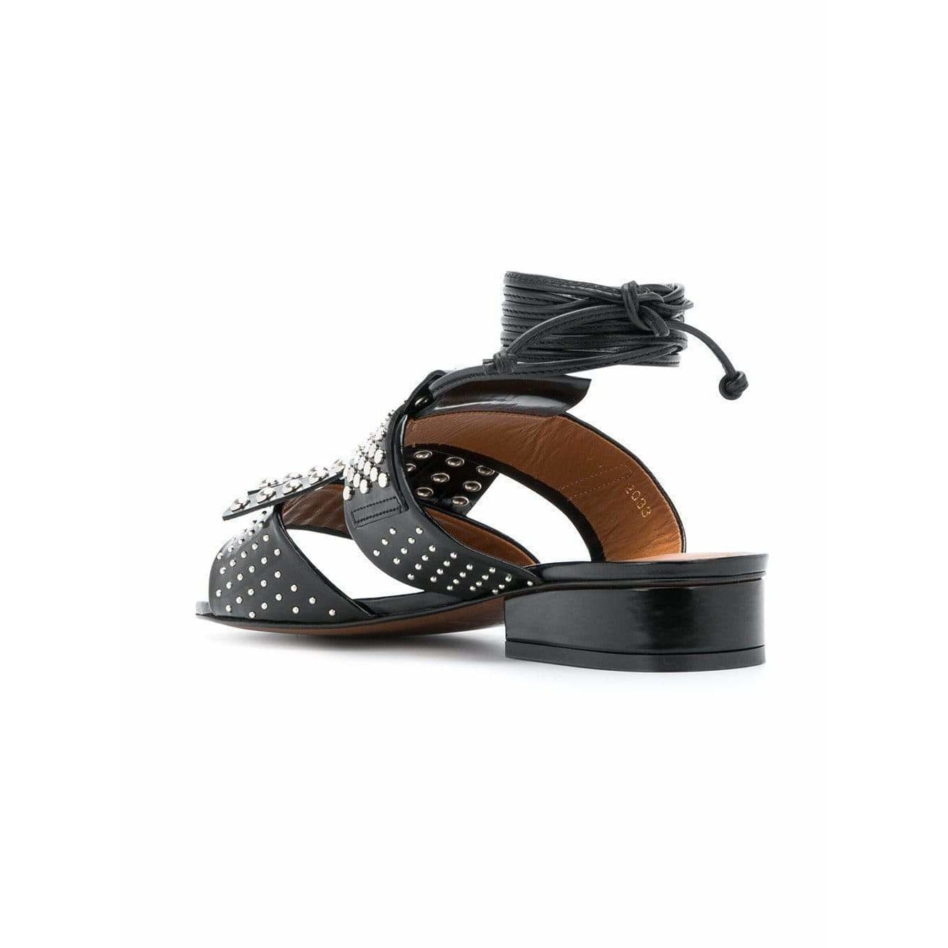 Clergerie Figlouc Leather Sandals Dark Slate Gray