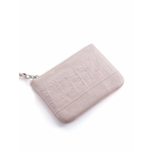Accessories COMME DES GARÇONS Coin Purse - Pink Embossed Leather Light Gray