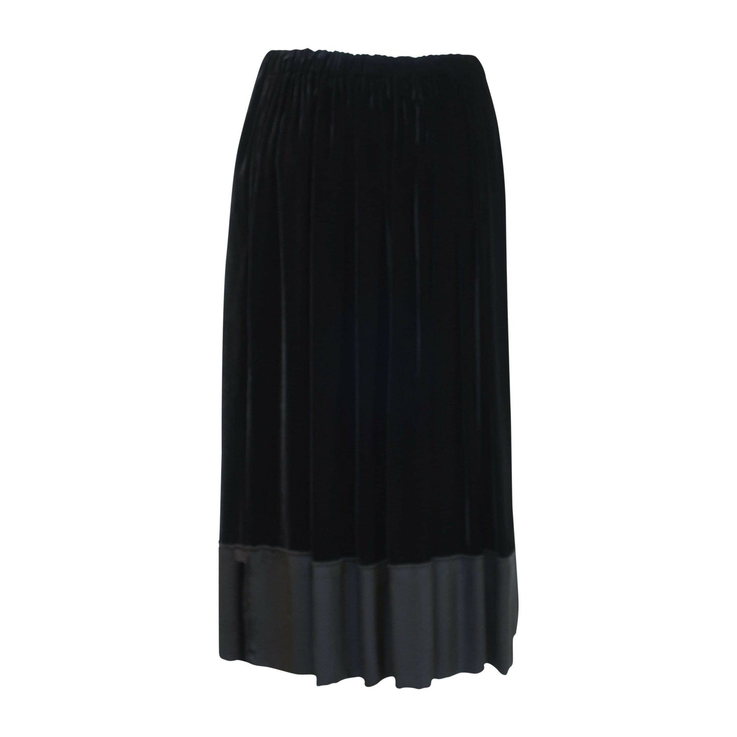 Comme Des Garçons Black Velvet Drawstring Skirt - Anastasia Boutique