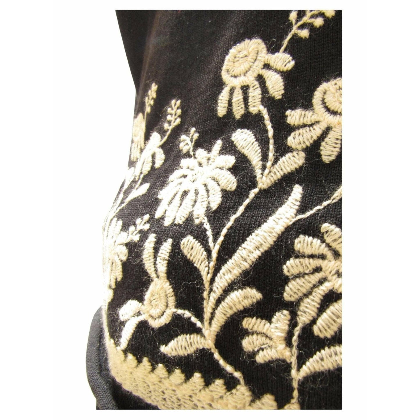 Shirts & Tops Comme des Garçons Floral Embroidered Knit Top Wheat