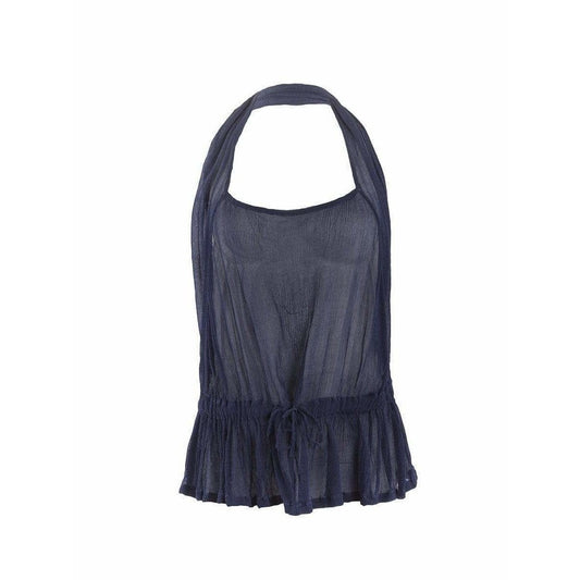 Comme des Garçons Shirts & Tops Small / Blue / Silk COMME DES GARÇONS Halter Top