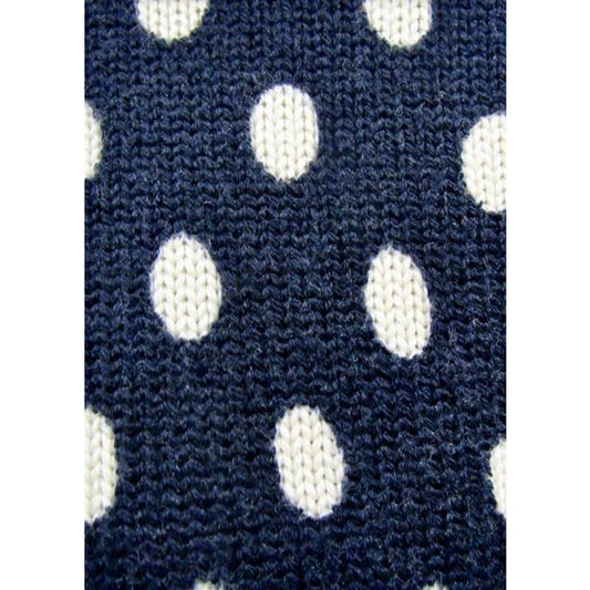 Shirts & Tops Comme Des Garçons Navy and White Polkadot Sweater Dark Slate Gray