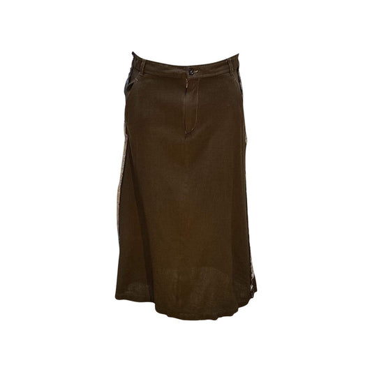 Skirts Comme des Garçons Washed Wool Skirt Dark Slate Gray