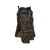 Skirts Comme des Garçons Belted Skirt - Black Mohair Frayed Dark Slate Gray