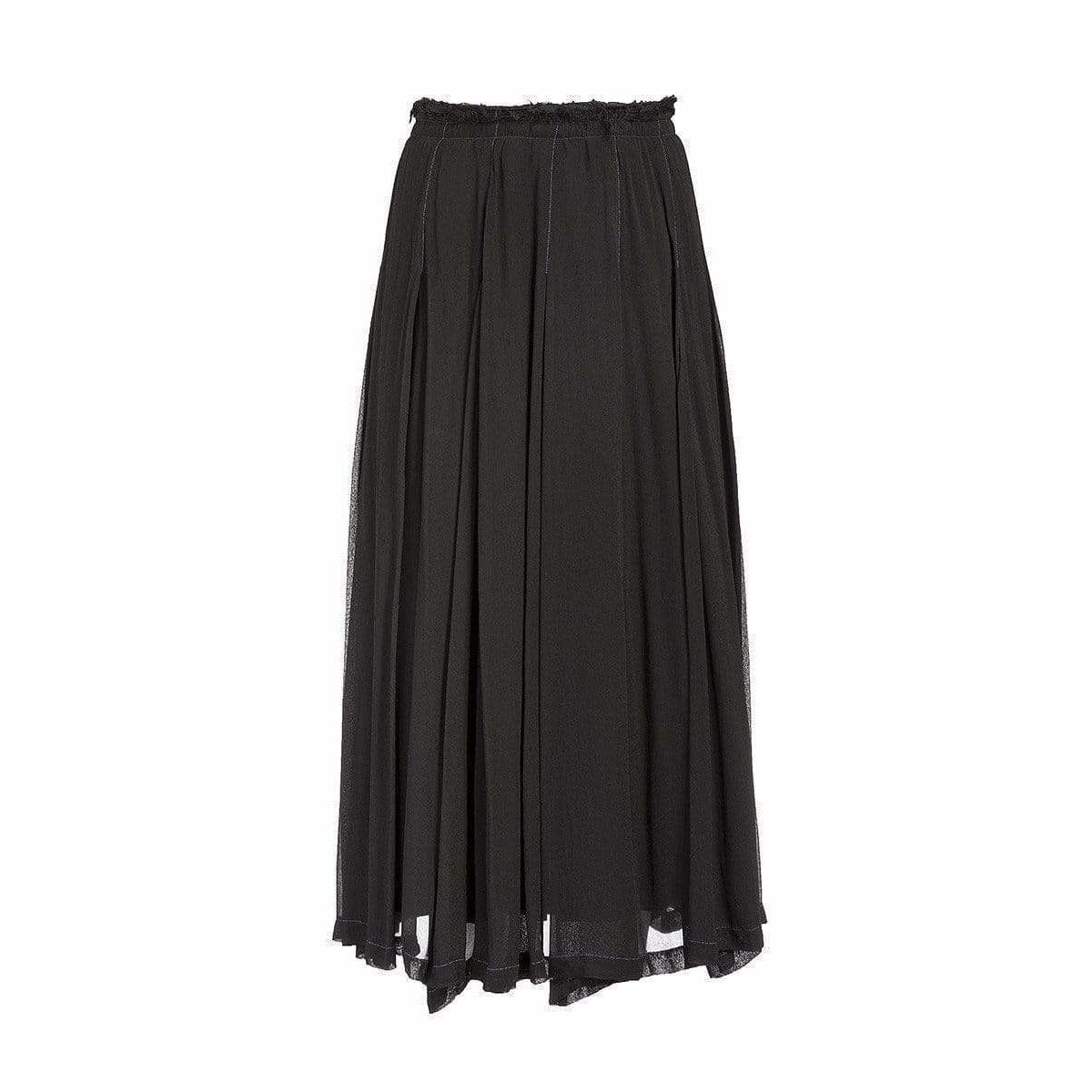 Skirts CDG Pleated Maxi Skirt Dark Slate Gray