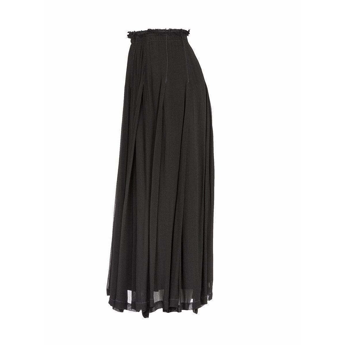 Skirts CDG Pleated Maxi Skirt Dark Slate Gray