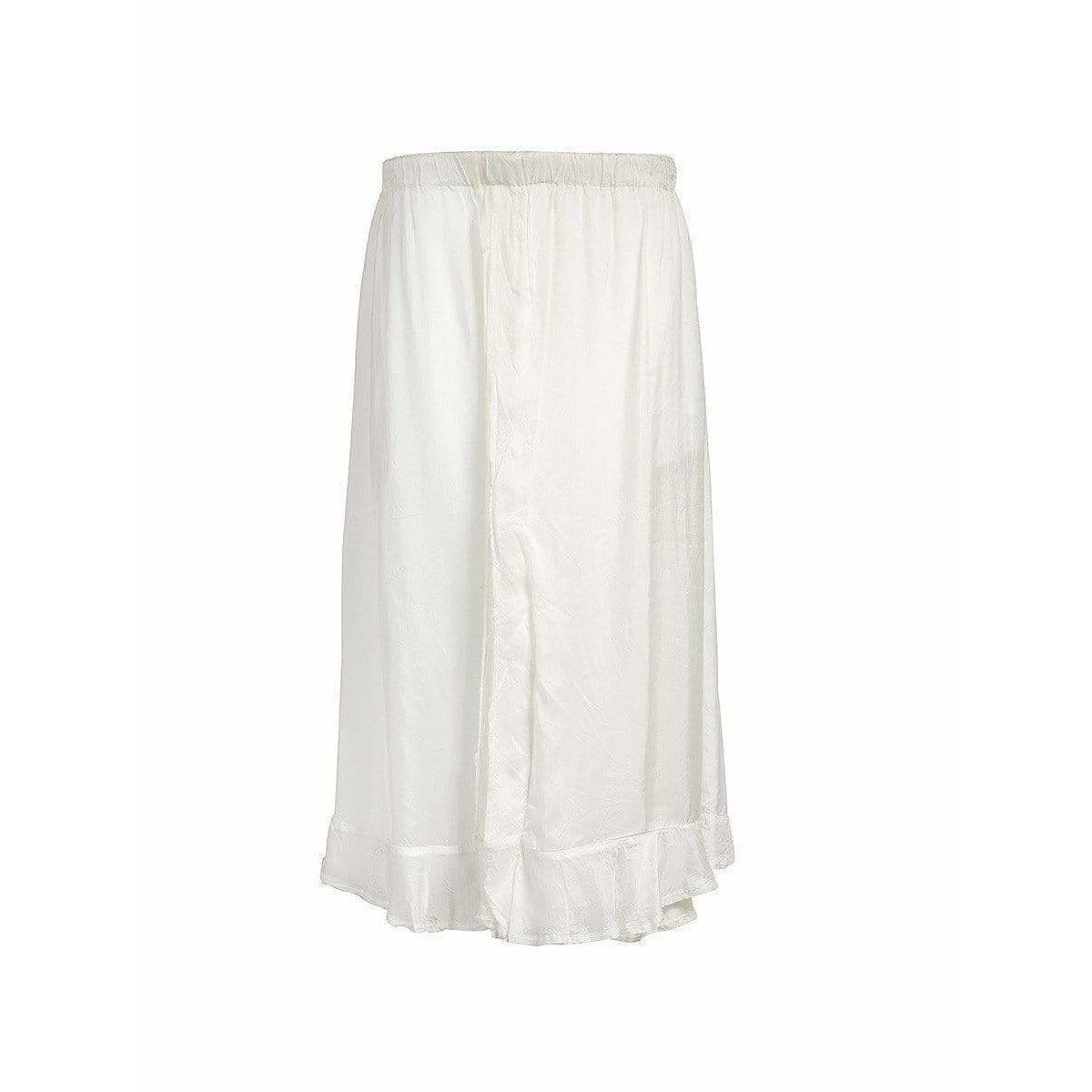 Comme des Garçons Skirts Small / White COMME DES GARÇONS silk skirt