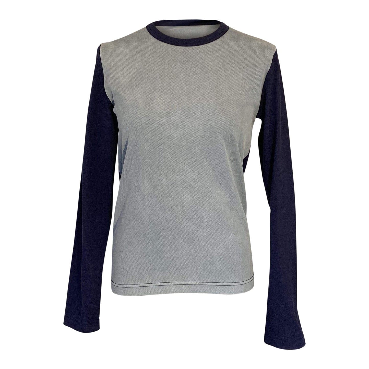 Women Top Comme des Garçons two-tone top Dark Gray