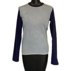 Women Top Comme des Garçons two-tone top Dark Gray