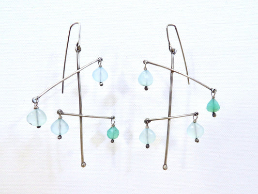 Earrings Boughs of Folly Earrings White Smoke