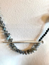 Necklace Girl with a Pearl Necklace Light Gray