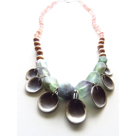 Sand and Sea Necklace Dark Slate Gray