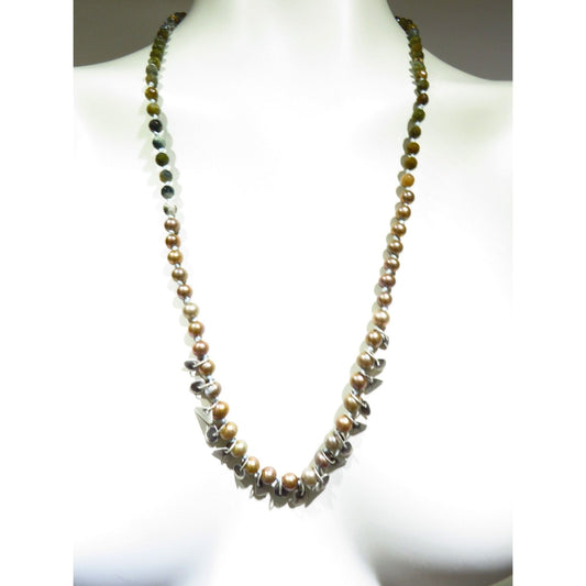 Solid Ground Necklace Dim Gray