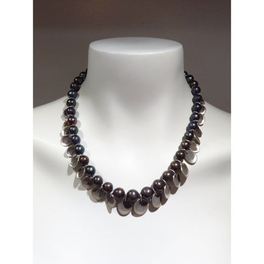 Surrounded Necklace Dark Slate Gray