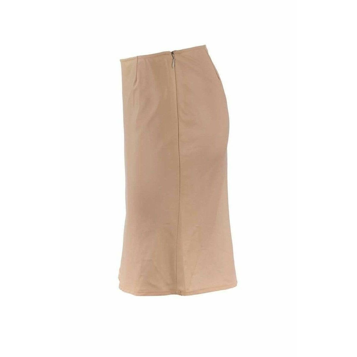 Helmut Lang Skirts IT 42 / Beige / Silk Helmut Lang Fitted Short Pencil Skirt