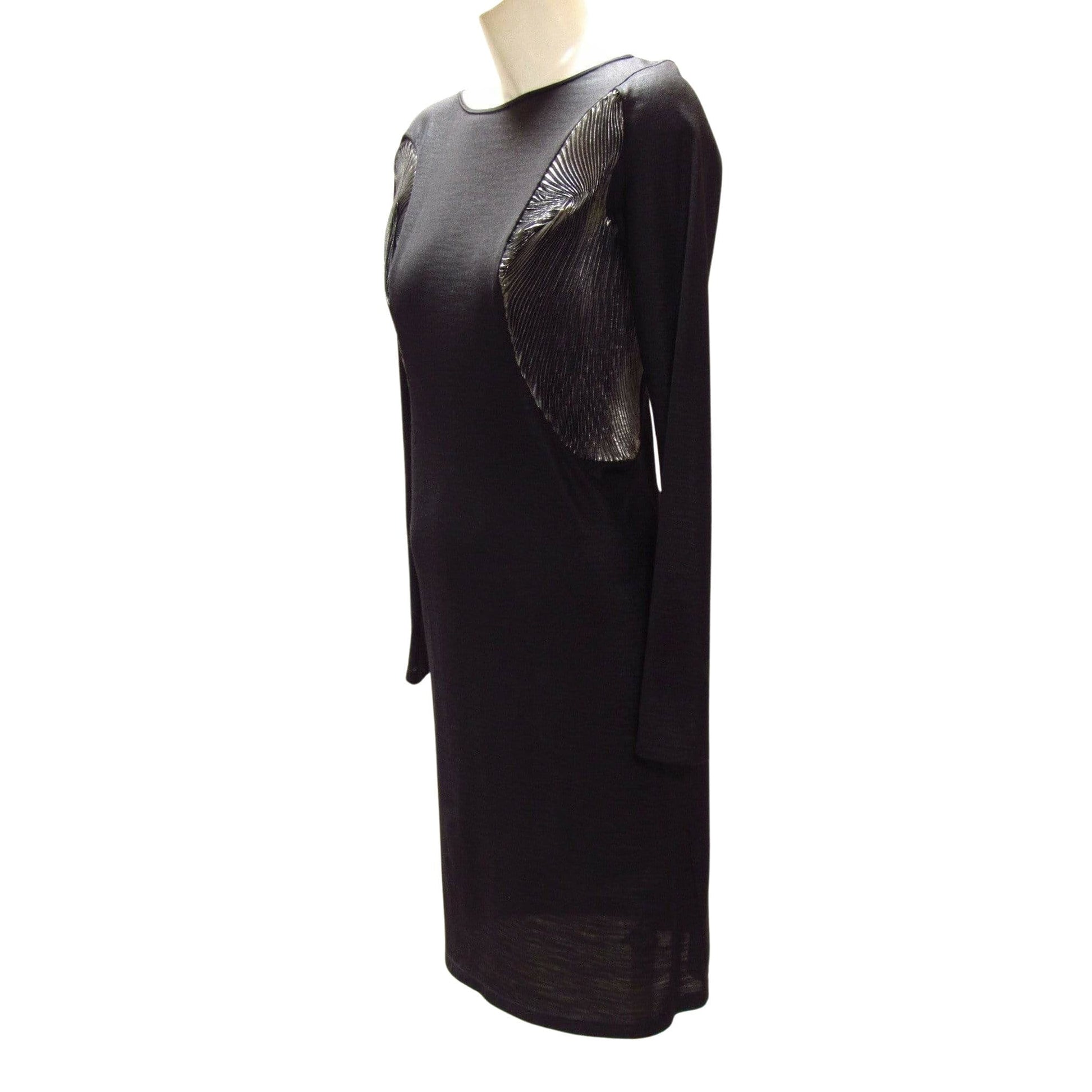 Hussein Chalayan Dresses 40 / Metallic / Polyester Hussein Chalayan Black and Silver Dress