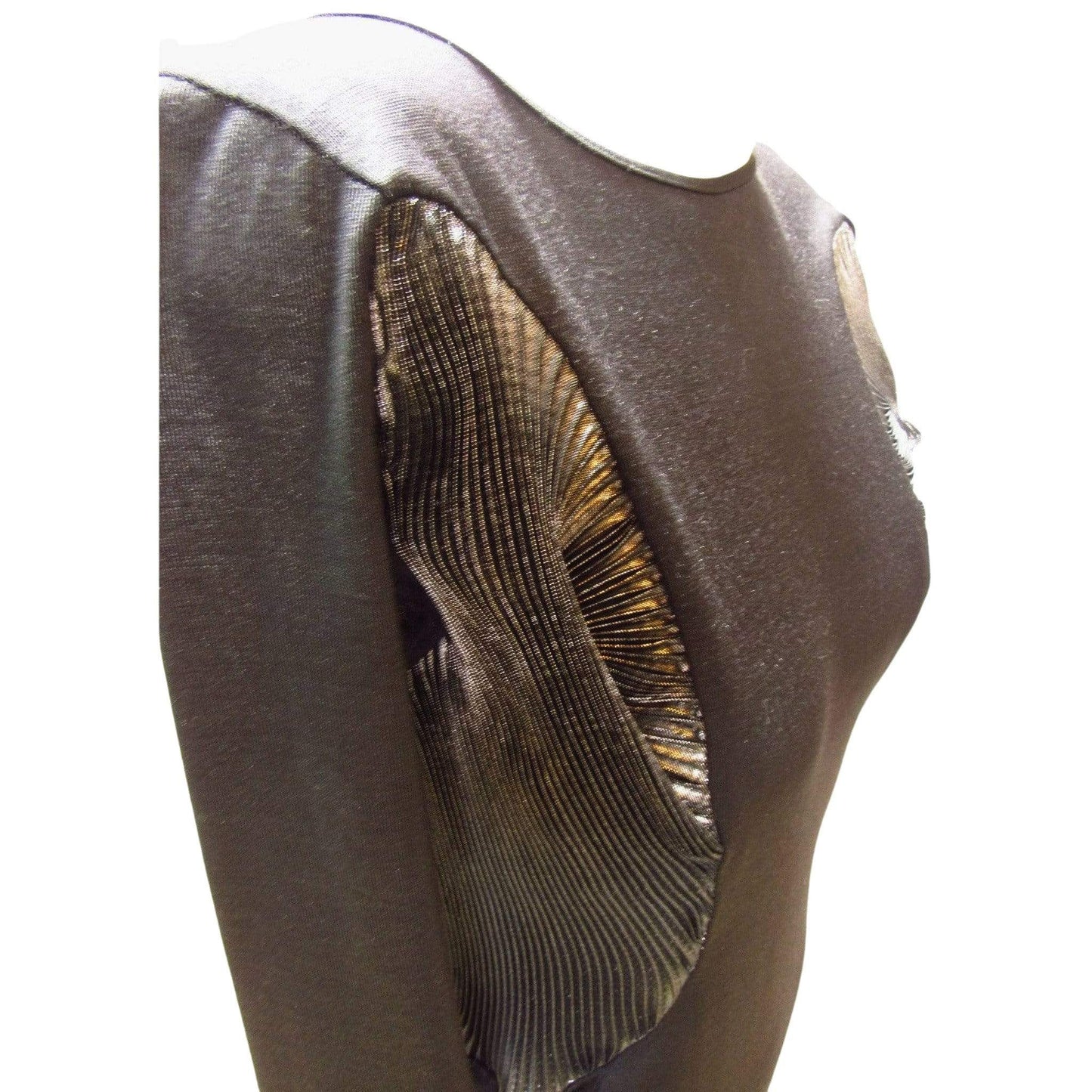 Hussein Chalayan Dresses 40 / Metallic / Polyester Hussein Chalayan Black and Silver Dress