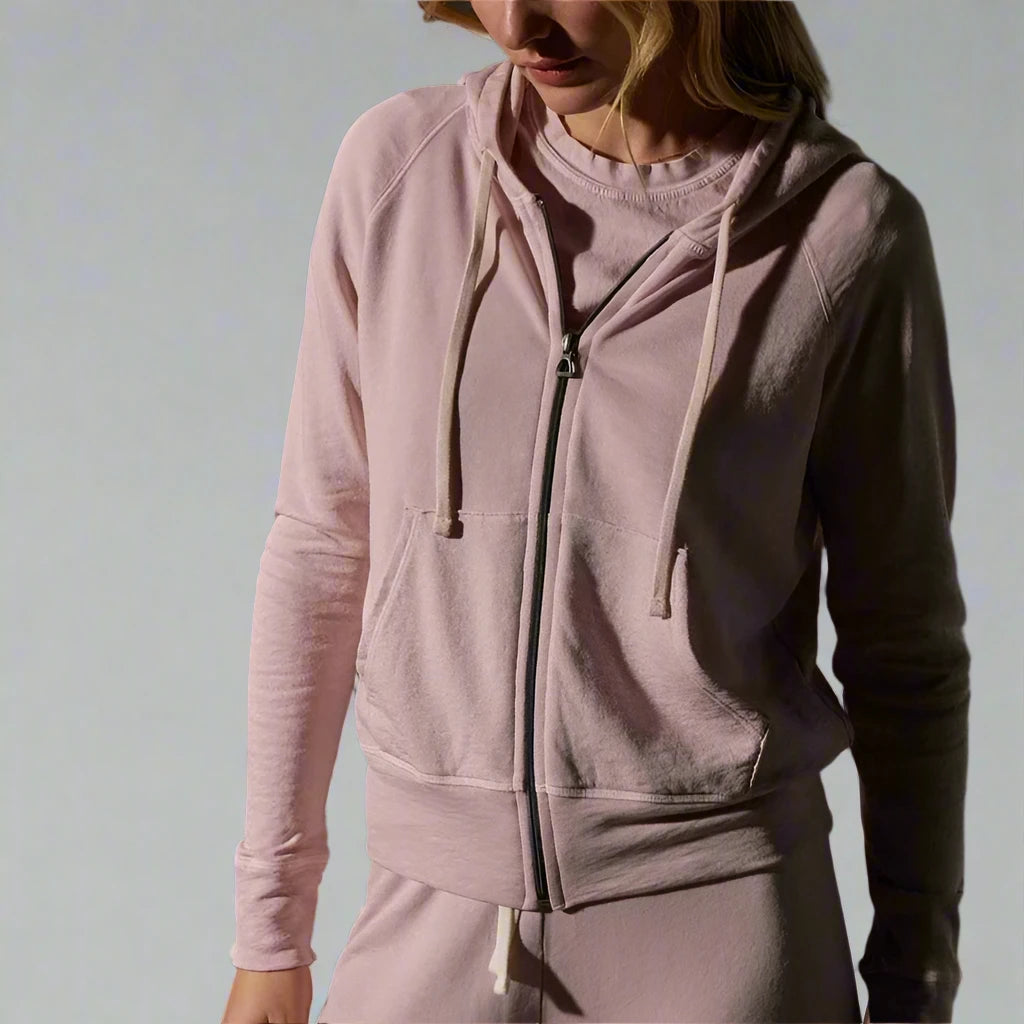 JAMES PERSE パーカー JAMES PERSE French cotton-terry hoodie | NET-A-PORTER
