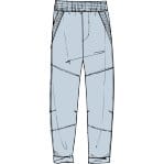 James Perse Patched Pull On Pant Light Gray