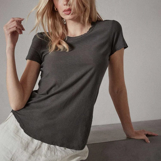 James Perse Shirts & Tops James Perse Sheer Slub Crew Neck Tee