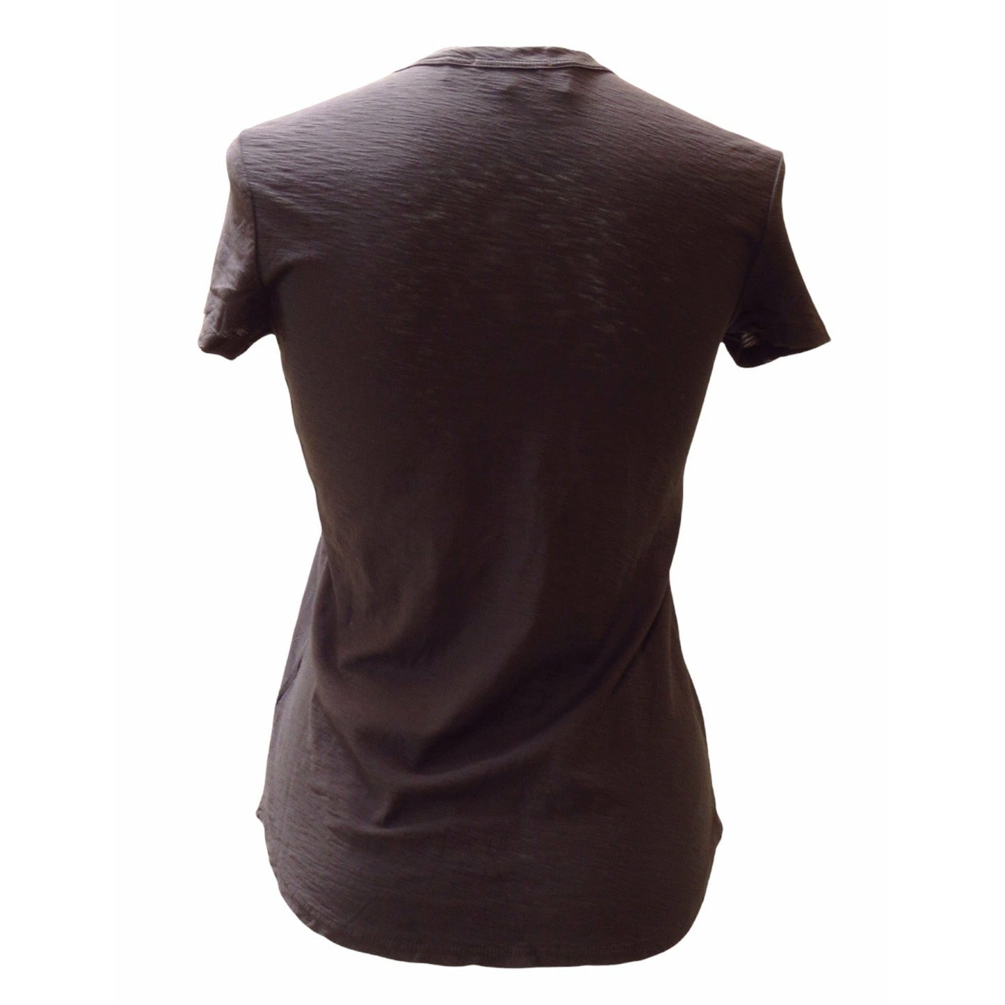 Shirts & Tops James Perse Sheer Slub Crew Neck Tee - Textured Semi-Sheer Top Black