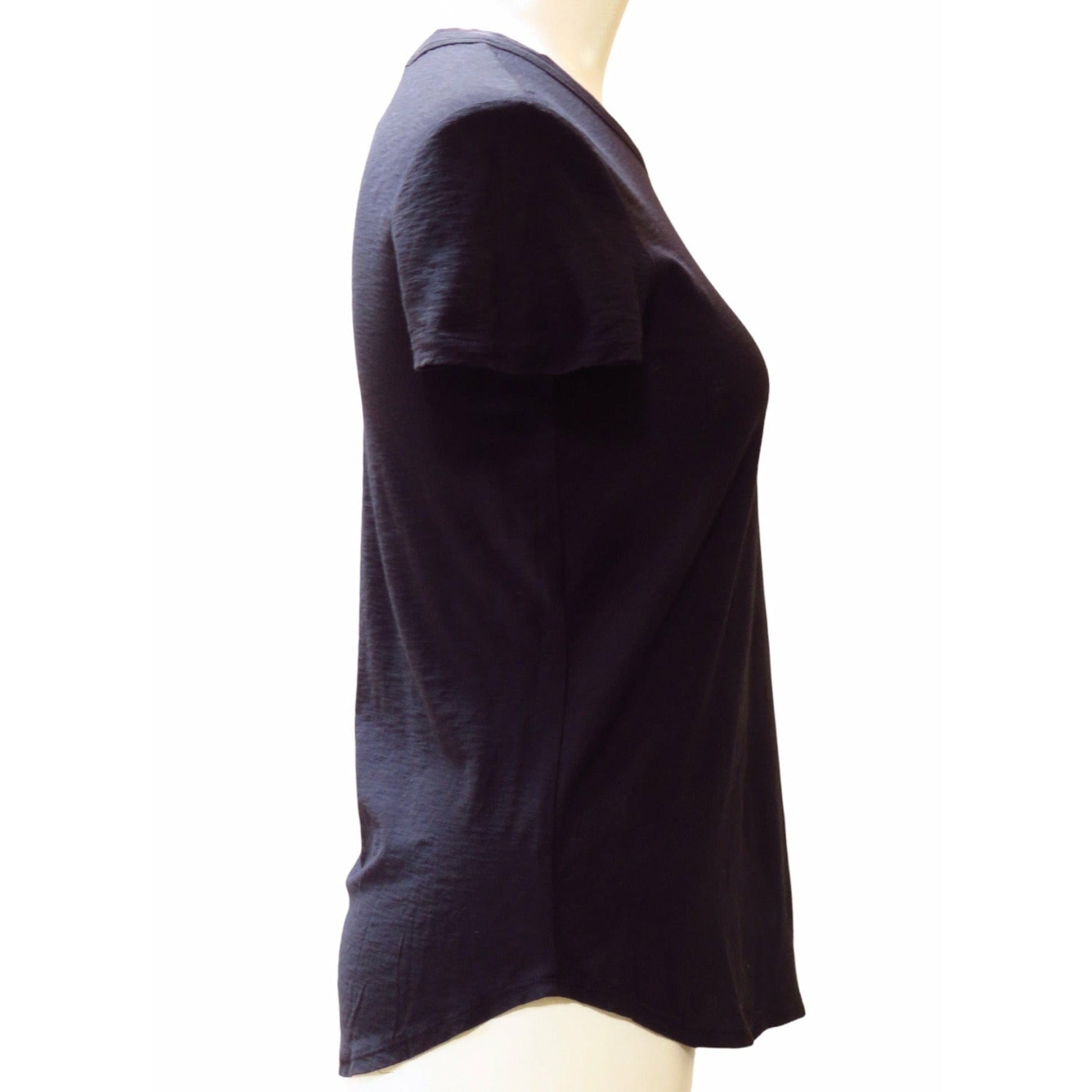 Shirts & Tops James Perse Sheer Slub Crew Neck Tee Black