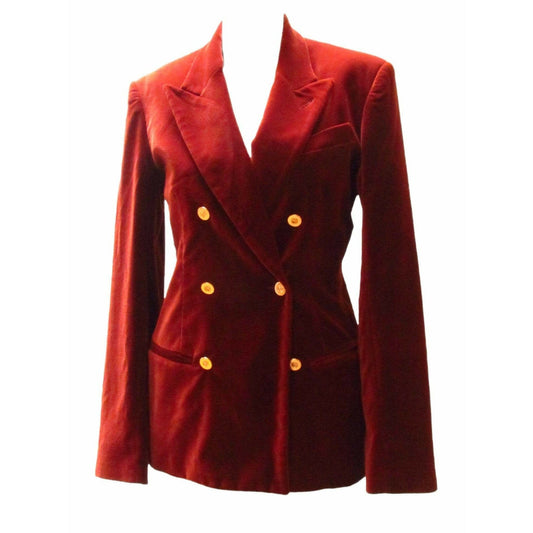 Jean Paul Gaultier Coats & Jackets Small / Rust / Cotton & Modal Jean Paul Gaultier Velvet Blazer