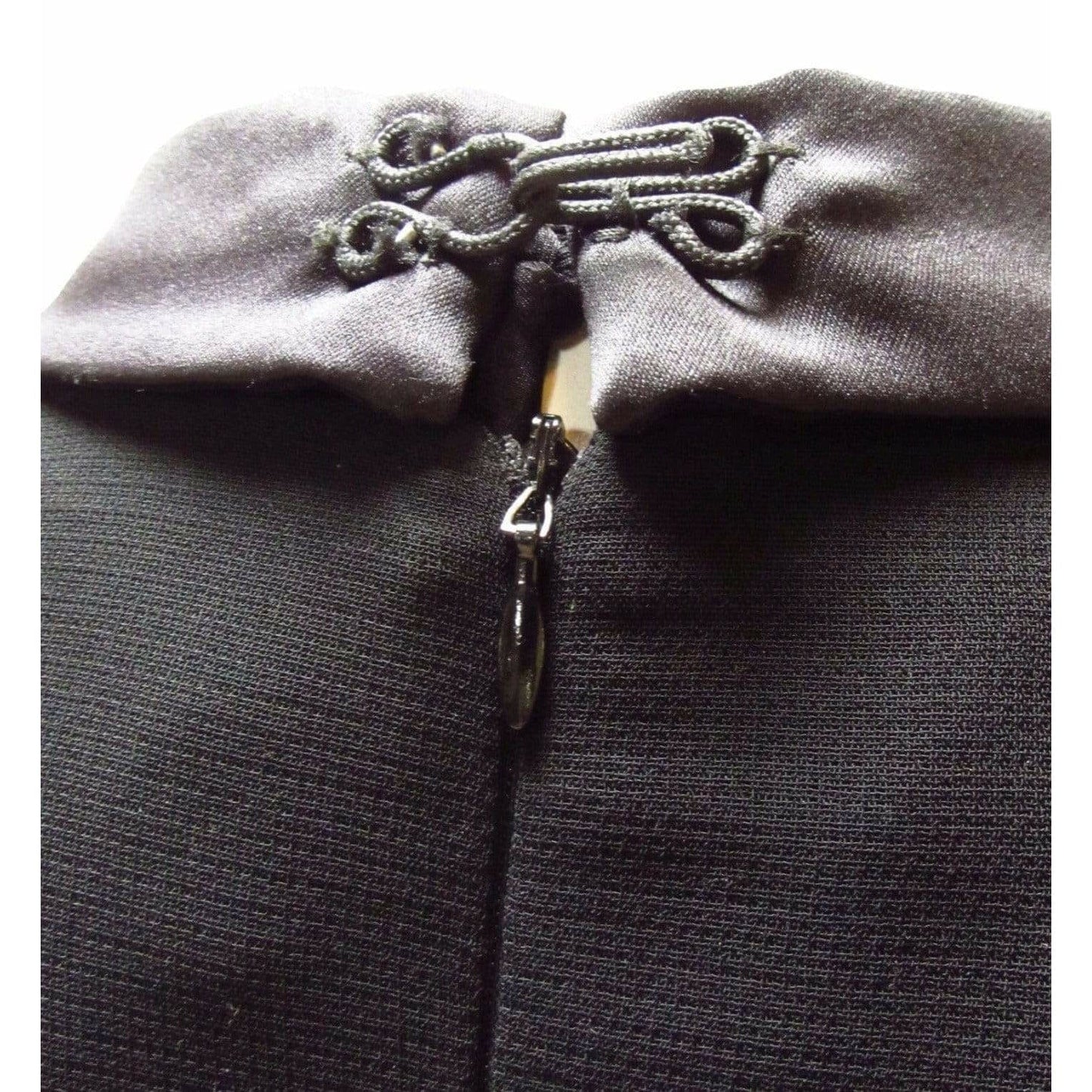 Dresses Jean Paul Gaultier Classique Tuxedo Dress - Black Wool Rayon Dark Slate Gray