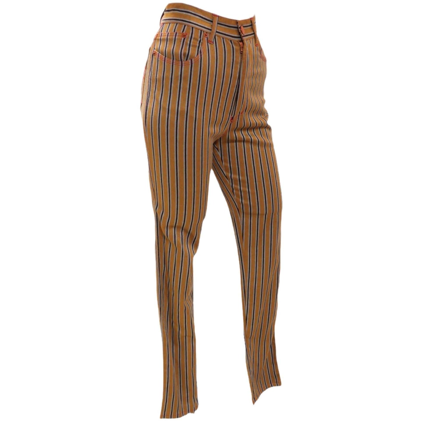 Pants Jean Paul Gaultier Striped Jeans White Smoke