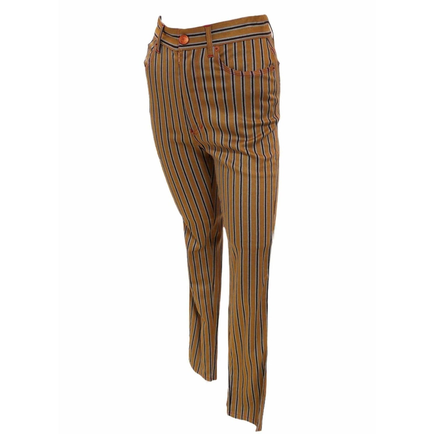 Pants Jean Paul Gaultier Striped Jeans White Smoke