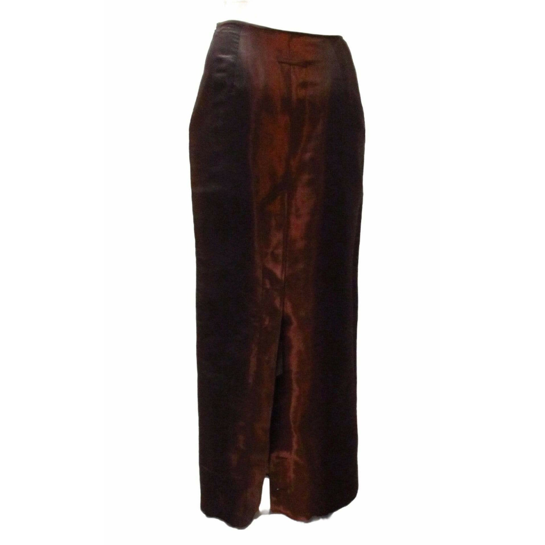 Skirts Jean Paul Gaultier Femme Long Metallic Wine Skirt Black