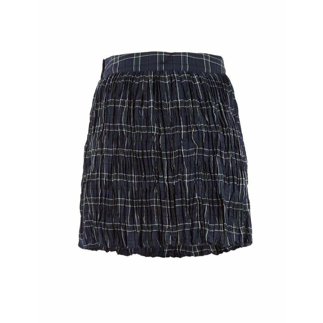 Junya Watanabe Comme des Garçons Plaid Crinkle Skirt - Anastasia Boutique