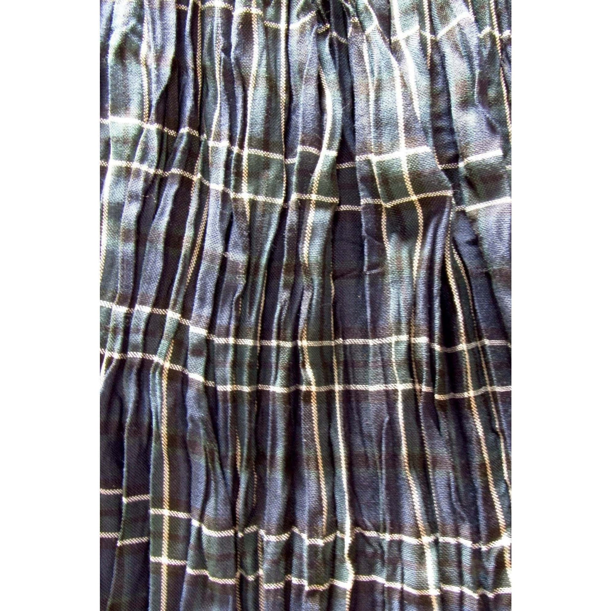 Junya Watanabe Comme des Garçons Plaid Crinkle Skirt - Anastasia Boutique