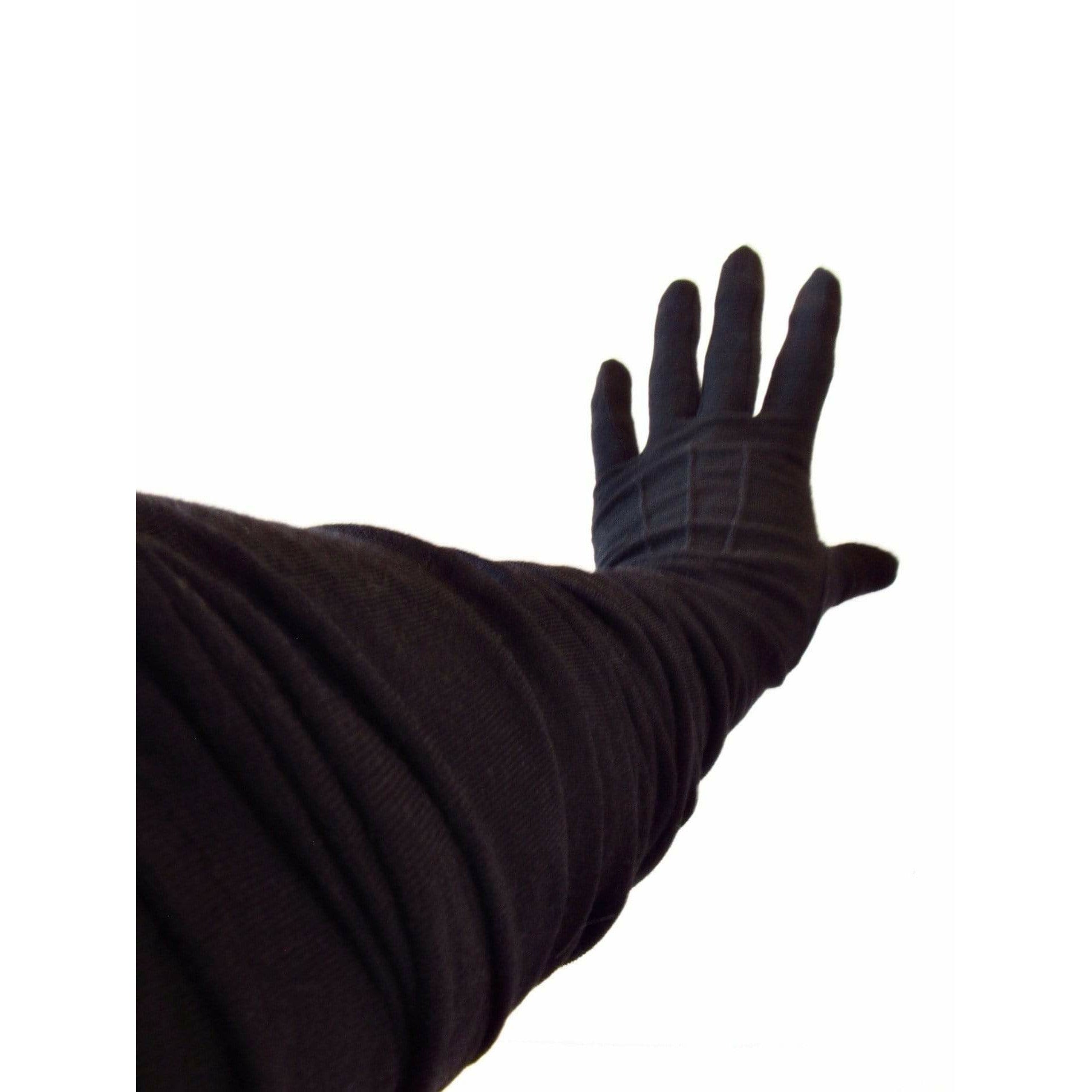 Gloves & Mittens Junya Watanabe Ex-long Black Wool Gloves Black