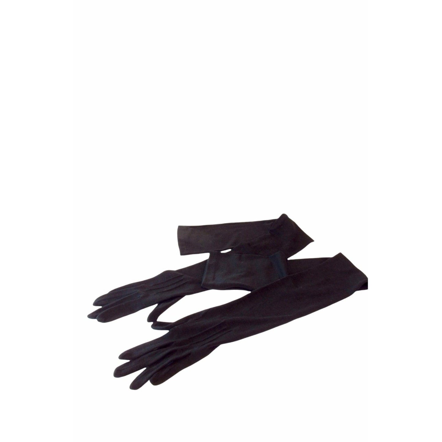 Gloves & Mittens Junya Watanabe Ex-long Black Wool Gloves Dark Slate Gray