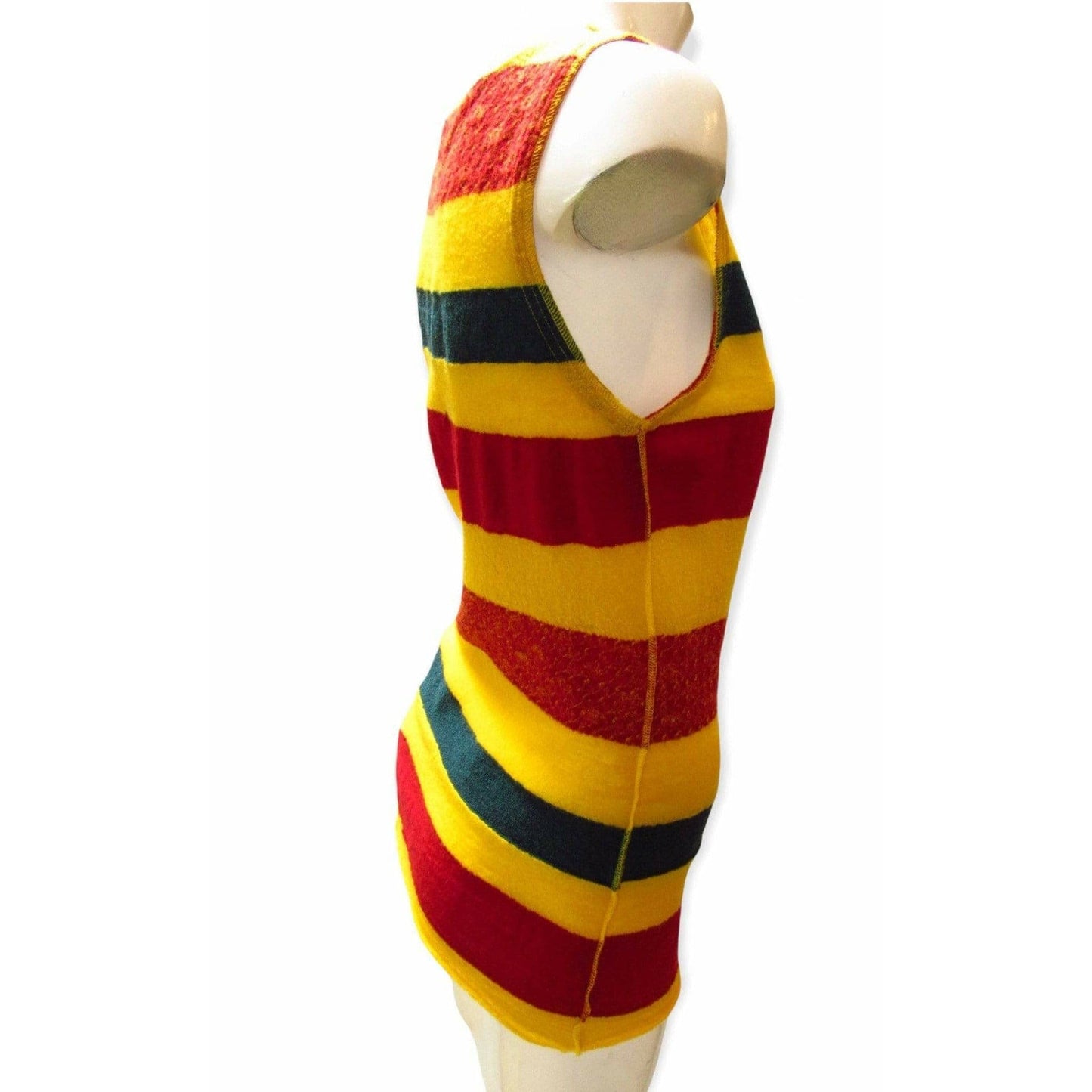 Shirts & Tops Junya Watanabe Striped Wool Tank White Smoke