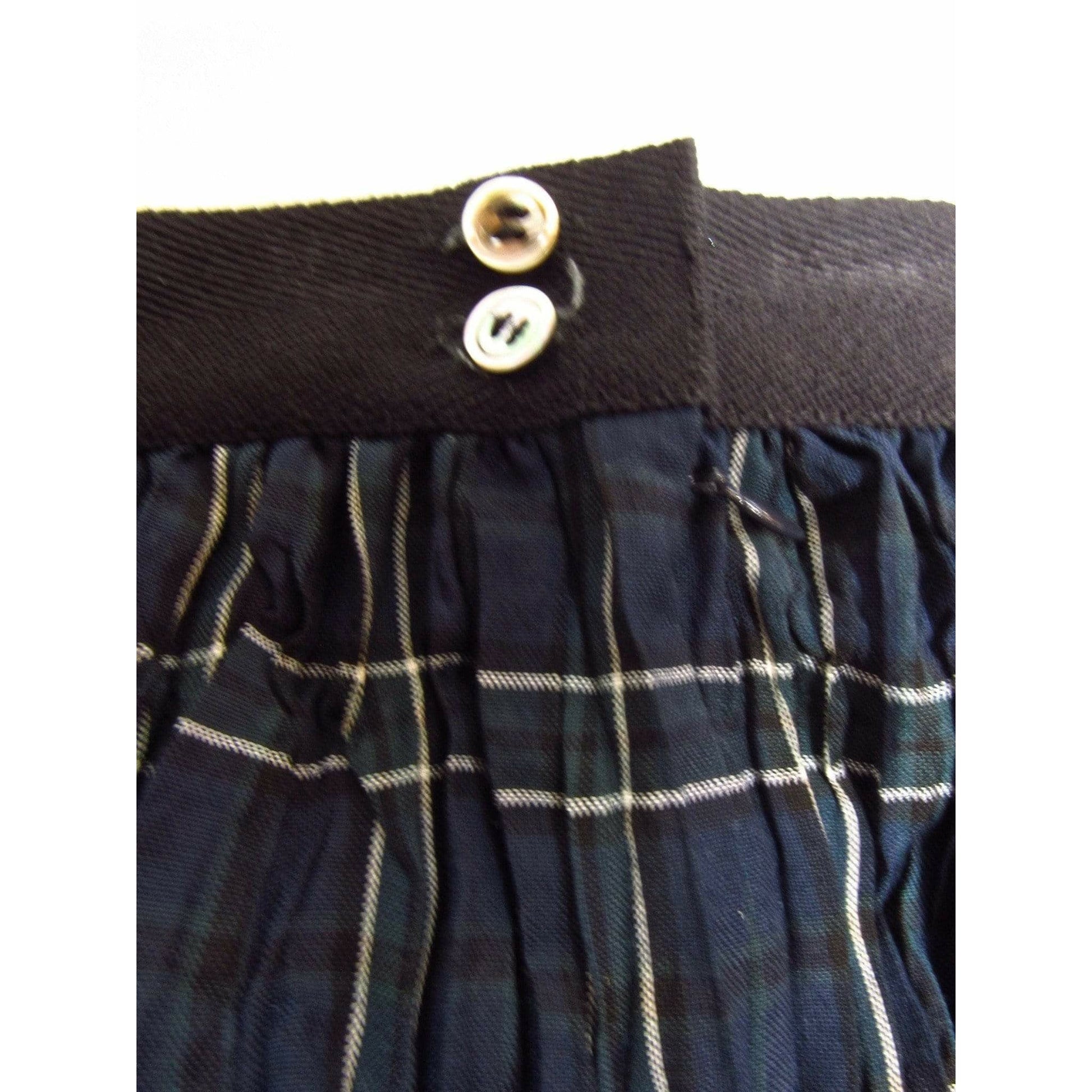 Junya Watanabe Skirts Medium / Blue plaid / Wool and polyester Junya Watanabe Comme des Garçons Plaid Crinkle Skirt