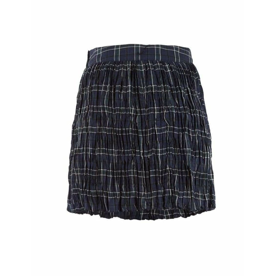Junya Watanabe Skirts Medium / Blue plaid / Wool and polyester Junya Watanabe Comme des Garçons Plaid Crinkle Skirt