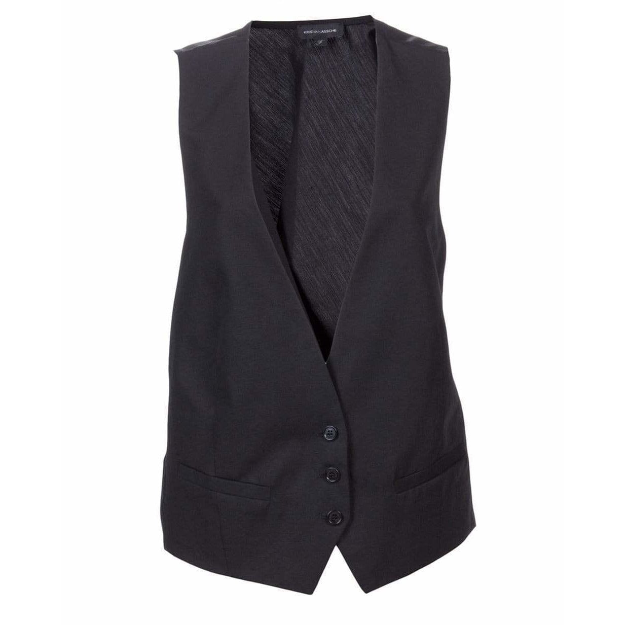 Womens Jackets + Coats Kris Van Assche Waistcoat With Back Knot Dark Slate Gray